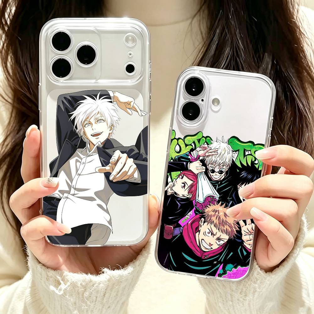 Phone Cases Jujutsu Kaisen - 주술회전 고죠 사토루 휴대폰 케이스, 투명