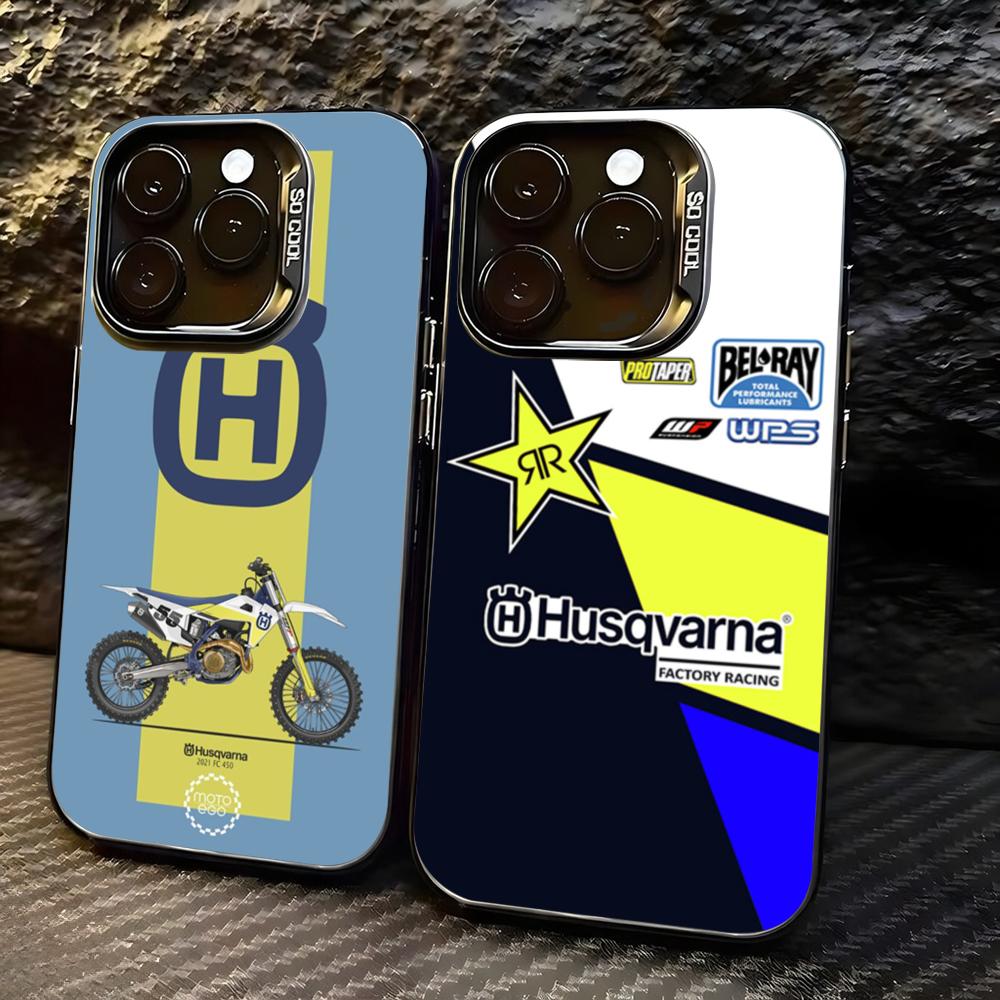 Phone Cases H&M - 오토바이 H-Husqvarnaes-S 폰 케이스, lMDColor 실버
