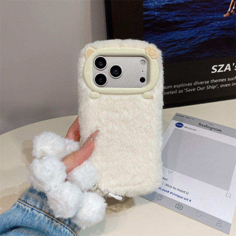 고급 솔리드 컬러 퍼리 플러시 폰 케이스 (아이폰 17 - Phone Cases For Iphone 16 리뷰 및 가격